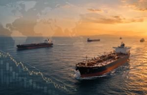 Oil Prices Fall as U.S.-Iran Talks Ease Hormuz Supply Fears Oil tanker navigating the Strait of Hormuz, a key global oil shipping route, Oil Prices Fall, U.S.-Iran talks, Strait of Hormuz, fuel prices Philippines, Middle East oil supply, global oil prices,